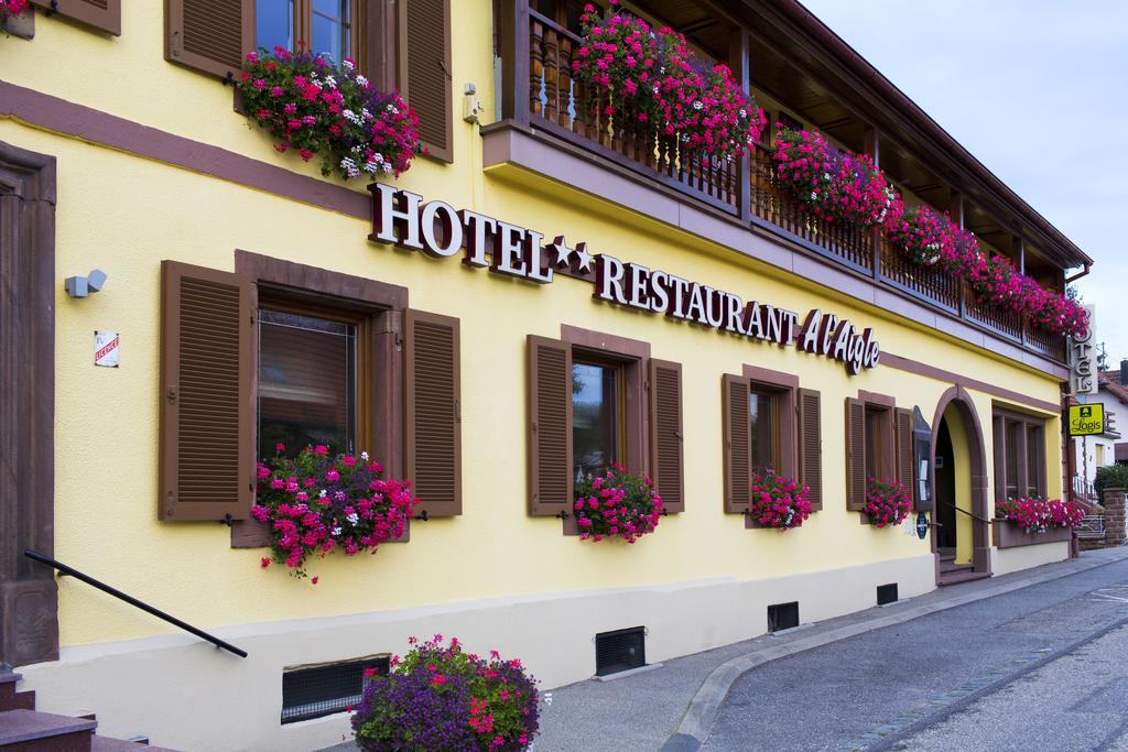 Restaurant A L'Aigle Hotel Wimmenau Eksteriør billede